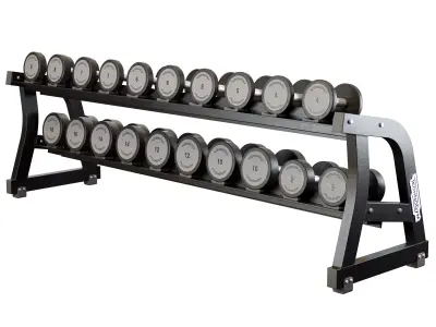 Two Tier Dumbbell Rack 3D model