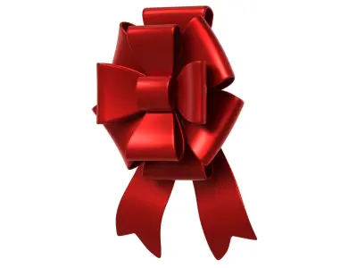 Christmas Bow Ribbon 48 Low-poly 3D model