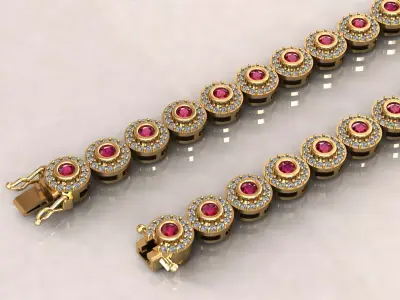 Bracelets 3D Print model - 01 3D print model