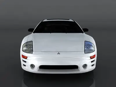 Mitsubishi Eclipse GTS Low-poly 3D model