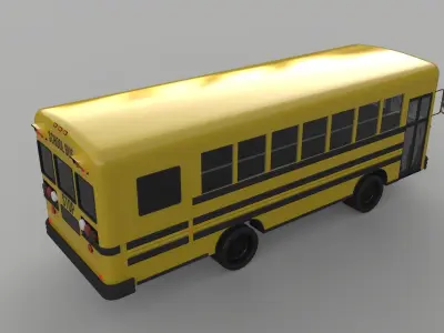 School Bus - Bluebird TC2000 Inspired 3D model