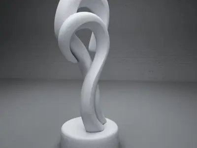 modern Abstract sculpture 03 3D model