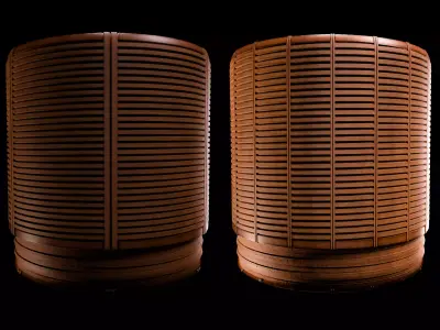 Slatted Wood Panel material Texture