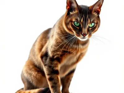 Realistic Feline D Model Pack with Detailed Textures Low-poly 3D model