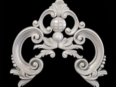 Classic carved 032 3D model