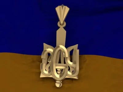 Ukrainian Trident 3D print model 17