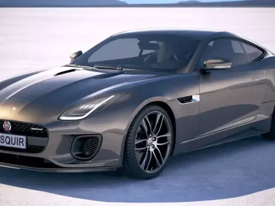 Jaguar F-Type R dynamic Coupe 2018 3D model