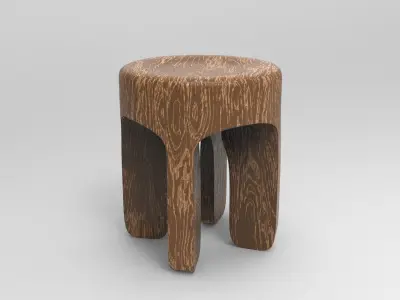 Kof Stool Low-poly 3D model