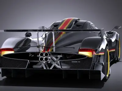 Pagani Zonda Revolucion 2013 VRAY 3D model