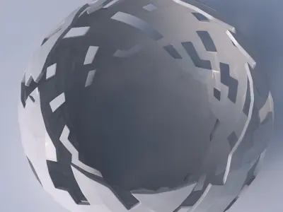 Bowl spheric squeezed wide with cuts 3D print model