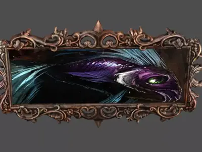 French Old Photo Frame 03 Low-Poly 3D Model Low-poly 3D model