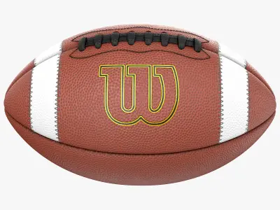 American Football ball 3D model