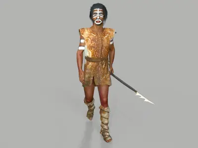 hominid Low-poly 3D model