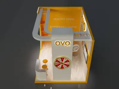  Booth Exhibition Stand a654c 3D model