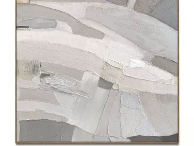 Plaster two square photo frames 52 Low-poly 3D model