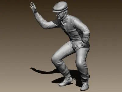 Clay Regazzoni Car Driver 3D print model