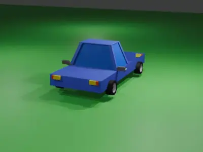 3d model of cartoon car 3D model