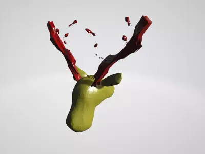 Head Of Deer 3D model