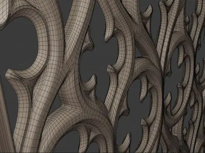 Paneling belonging to Carlisle Cathedral  1842 V2 3D model