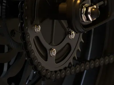 Motorcycle Triumph 3D model