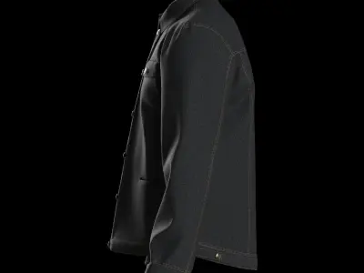 Male denim jacket 3D model