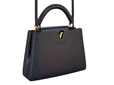 Louis Vuitton bag Capucines Blue Leather 3D model