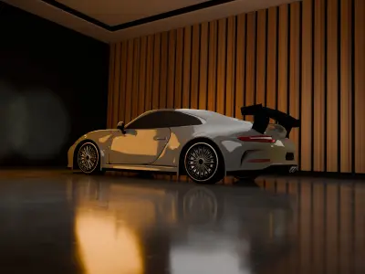 Model Porsche 911 3D Low-poly 3D model