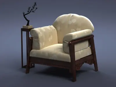 cabinet cabinet wardrobe sofa bed table bookshelve 3D model