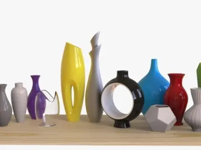 Decorative Vase Collection 3D model