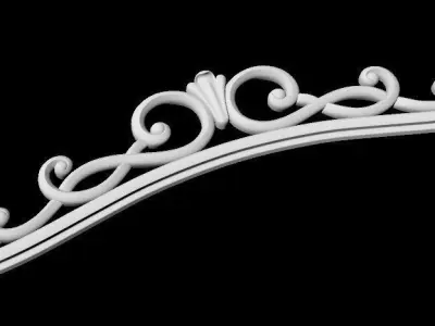 Central decor ornament for furniture 3D model 273