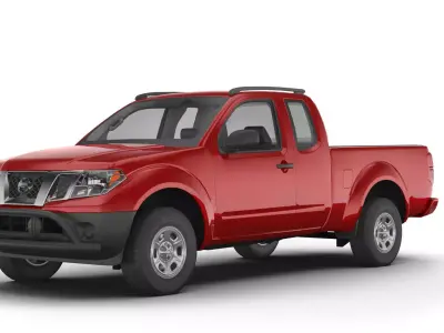 Nissan frontier 2018 Low-poly 3D model