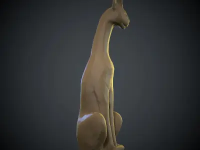 Cat sculpture 3D model purchase
