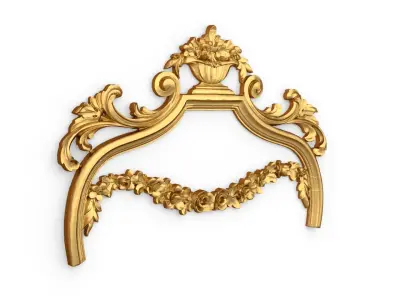 Classic carved decor ornament 392 3D model