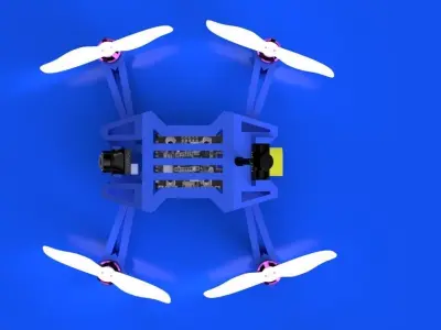 Skeleton fpv BD 3D print model