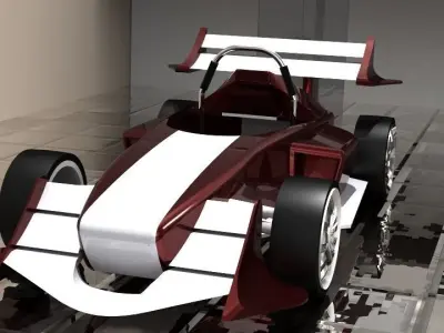 Formula 1 Car FP-1 Free 3D model