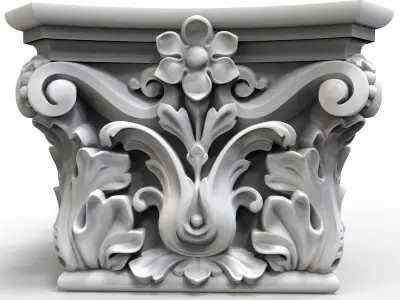 Capitel 01 STL 3D model
