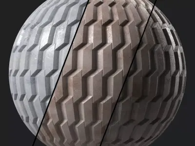 Stone Wall Materials 98- Decorative Pattern - Pbr 4k Seamless Texture