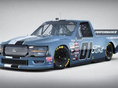 Truck Nascar F-150 2025 Template 3D model