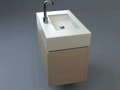 Premium Sink Low-poly 3D model