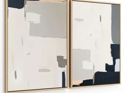 Abstract Painting Two Frame 101 Low-poly 3D model