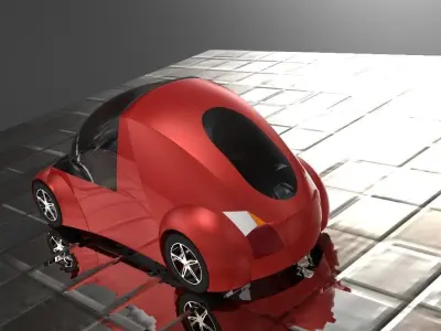 ARXE 1 futuristic electric car Free 3D model