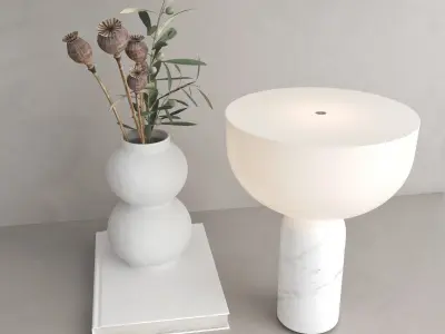 TV wall set 31 3D model