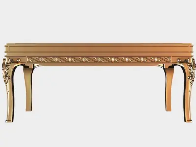Carved tea table for cnc 17 3D model