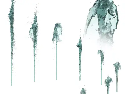 9 Water fountain 3D model