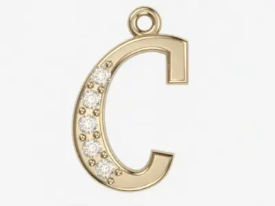 Pendiente  ABECEDARIO 3D print model