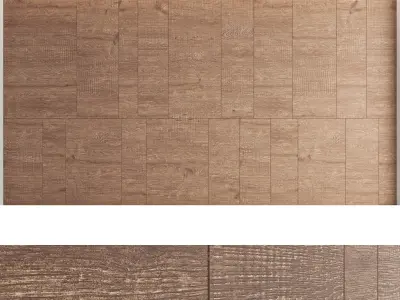 Decorative wall panels set 32 3D model