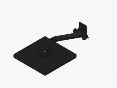 Shower - Head - Luxury - Lane - Square Rose Low-poly 3D model