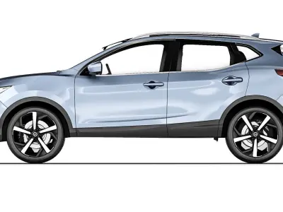 Nissan Qashqai 2018 3D model
