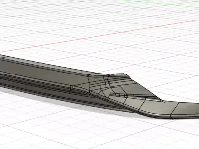 Mazda 3 Hatchback - Front Lip and Side Skirt 3D print model