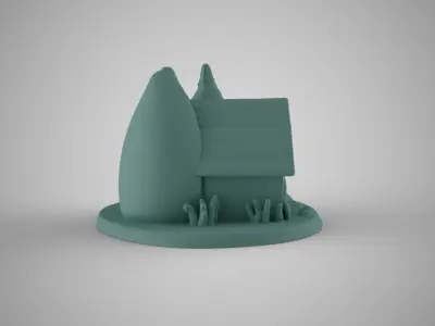 Aquarium Seashell House 3D print model